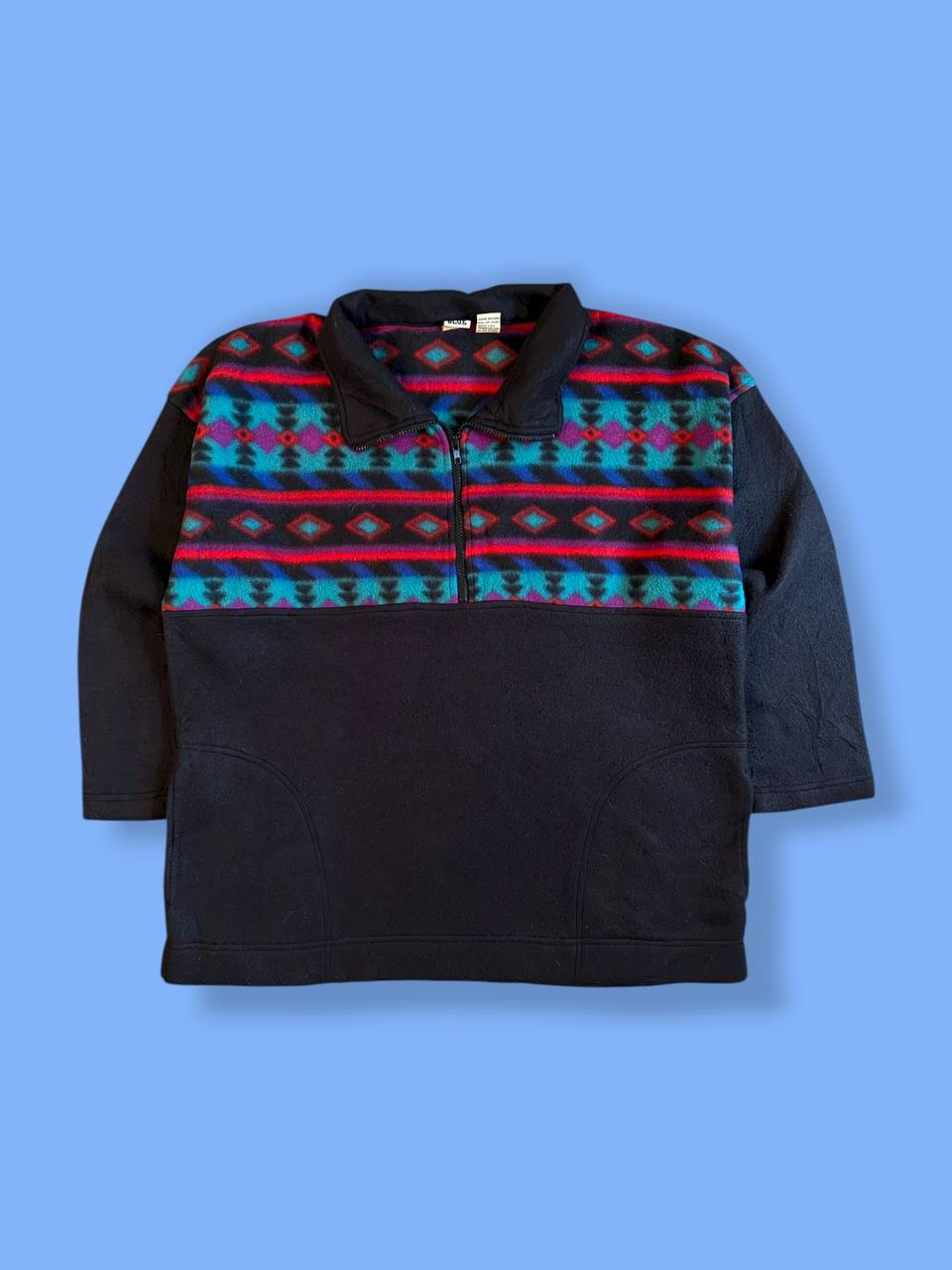 Флис кофта с узорами   