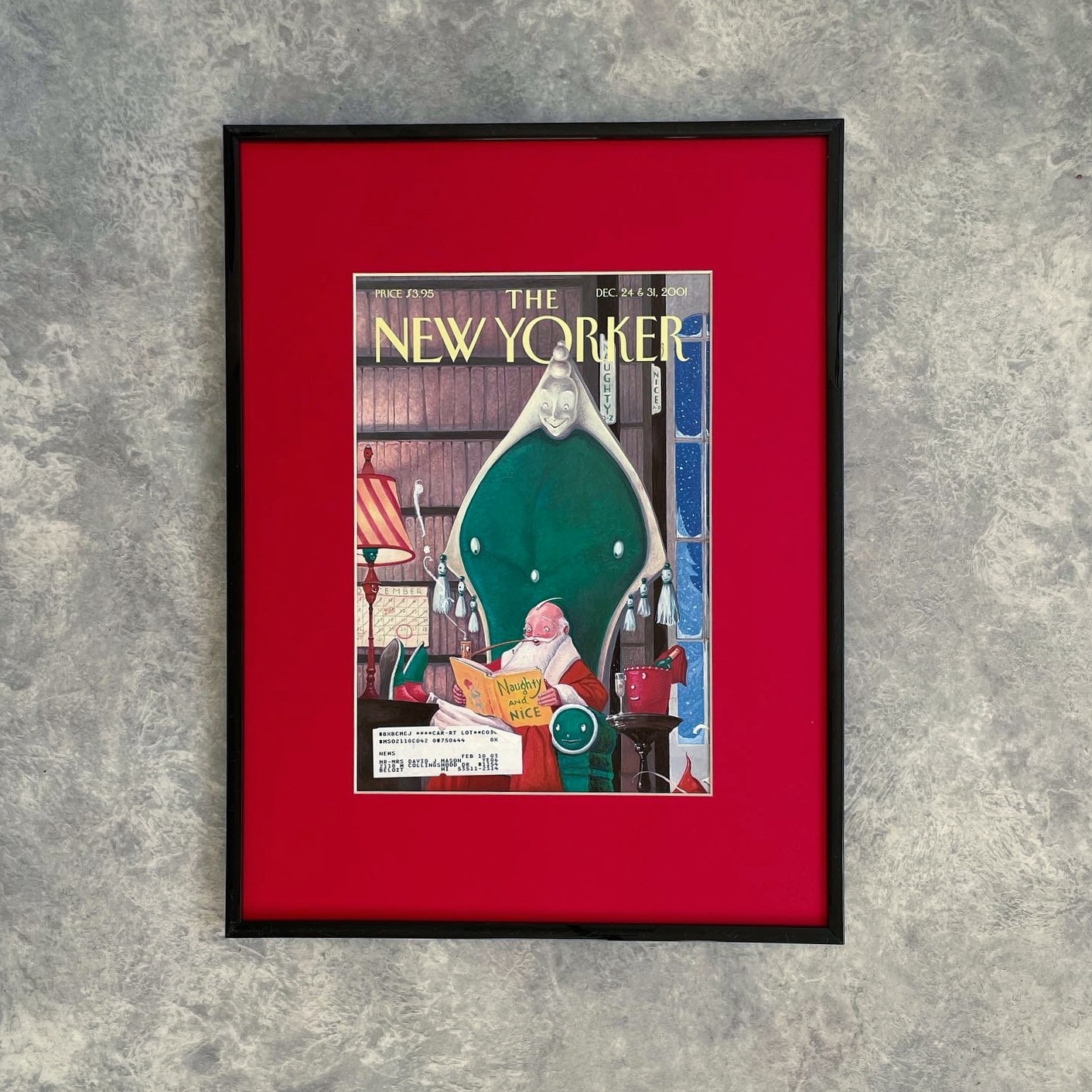 Оригинальная обложка журнала «The New Yorker» от 24 & 31 декабря 2001 года.