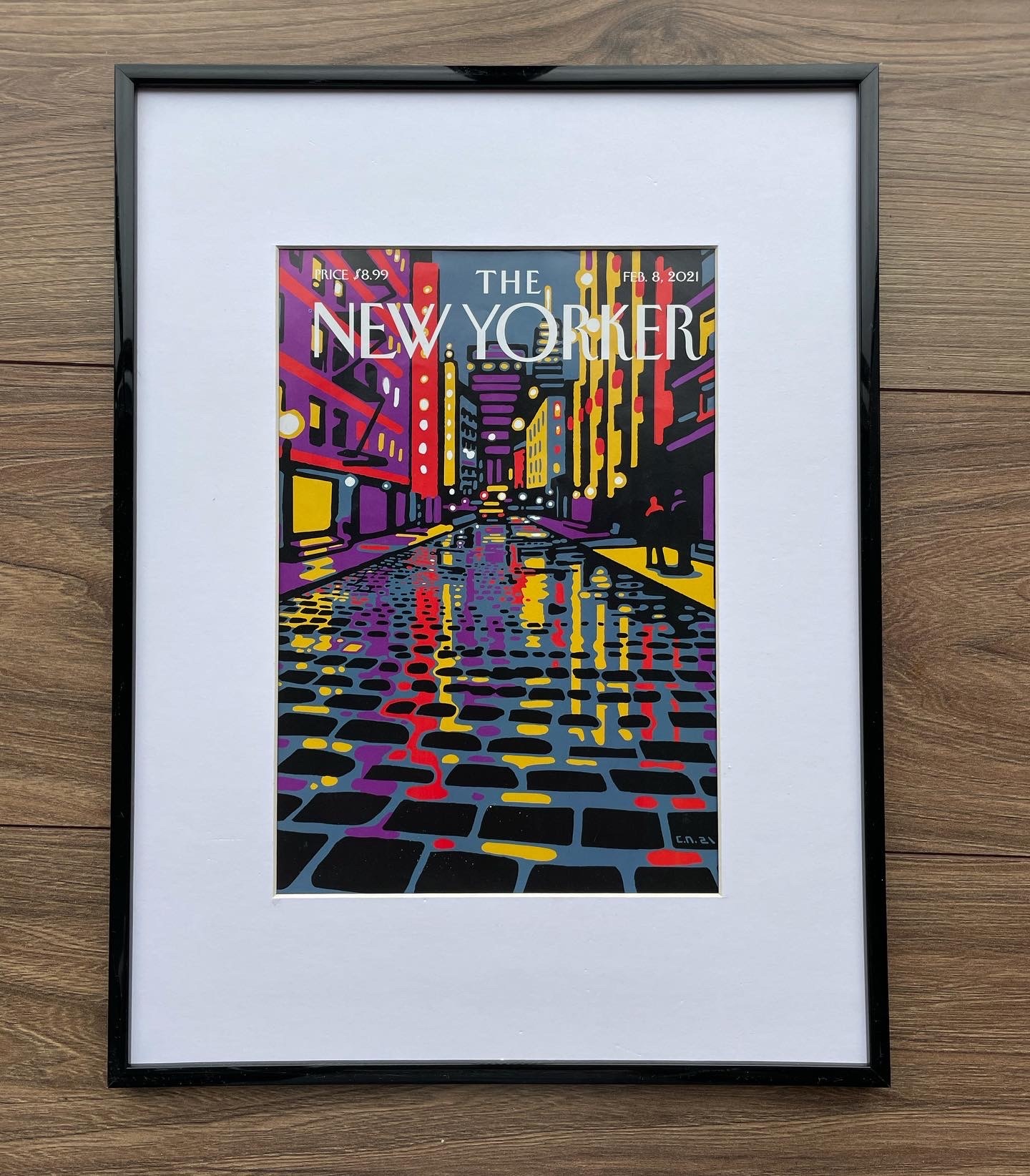 Улицы Нью-Йорка на оригинальной обложке журнала «The New Yorker» от 8 февраля 2021 года