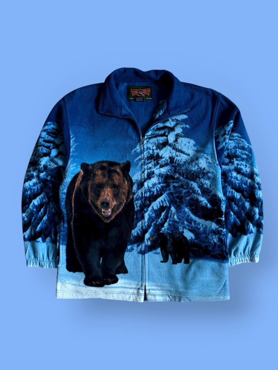 Флис кофта с медведем 