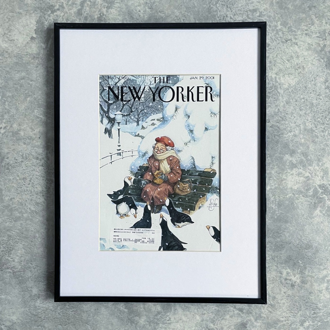 Оригинальная обложка журнала «The New Yorker» от 29 января 2001 года.