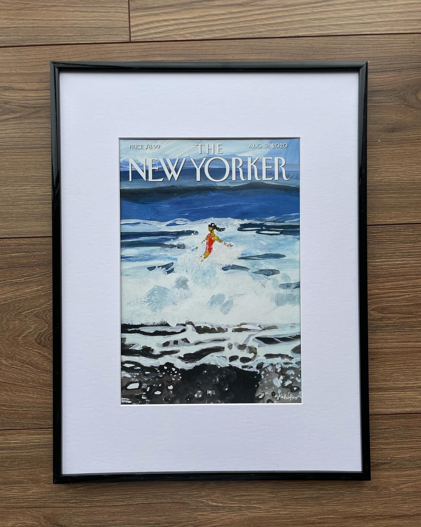 Шум прибоя на обложке журнала «The New Yorker» от 31 августа 2020 года