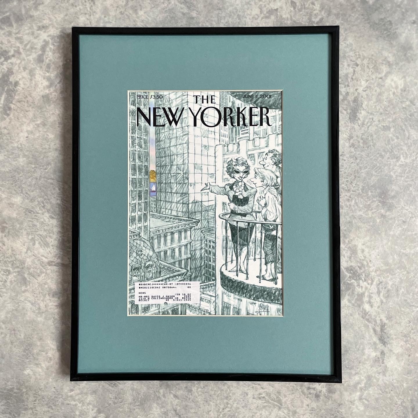 Оригинальная обложка журнала «The New Yorker» от 11 июня 2001 года