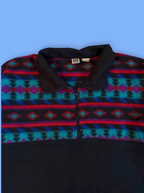 Флис кофта с узорами   