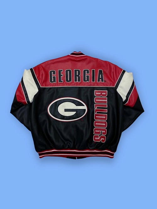 Куртка «Georgia Bulldogs» из высококачественной эко кожи