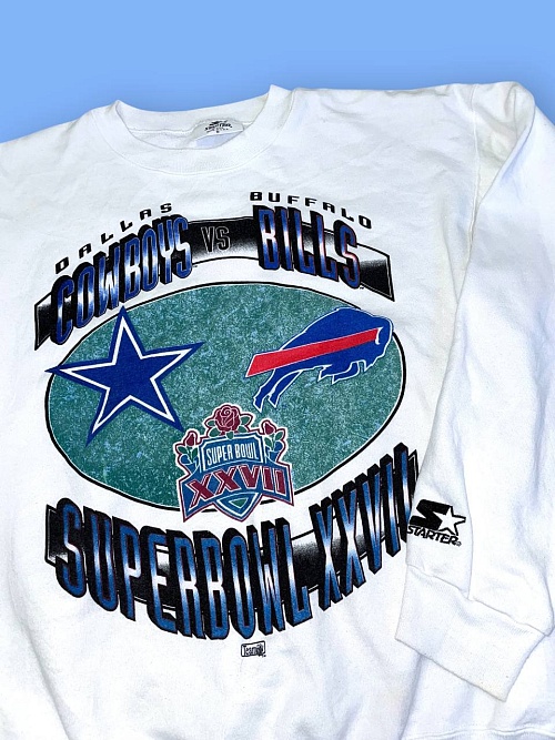 Винтажная толстовка «Dallas Cowboys & Buffalo Bills SuperBowl» от «Starter»