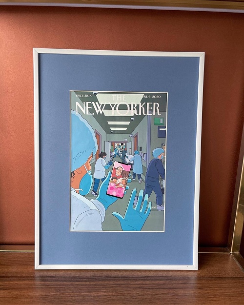 Оригинальная обложка журнала «The New Yorker» от 6 апреля 2020 года.