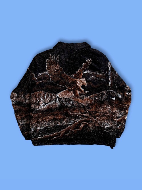 Флис кофта с орлом