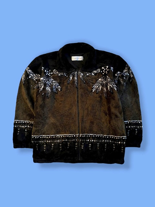 Флис кофта с индейскими узорами