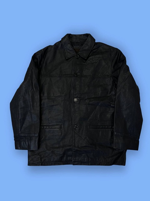 Плащ из натуральной кожи