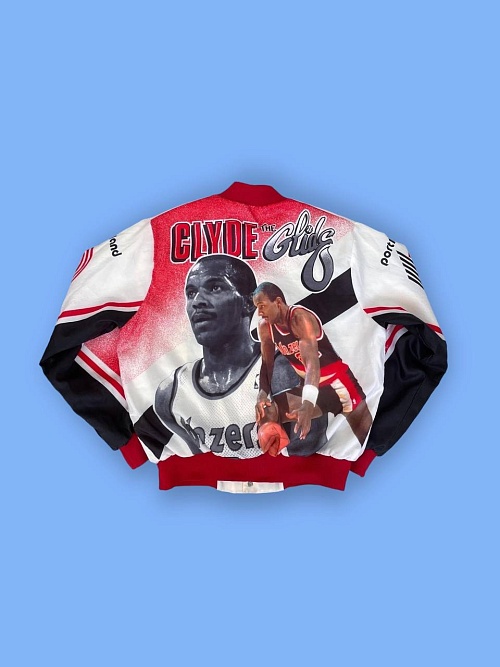 Винтажный бомбер «Clyde Drexler Portland Trail Blazers» от «Chalk Line»