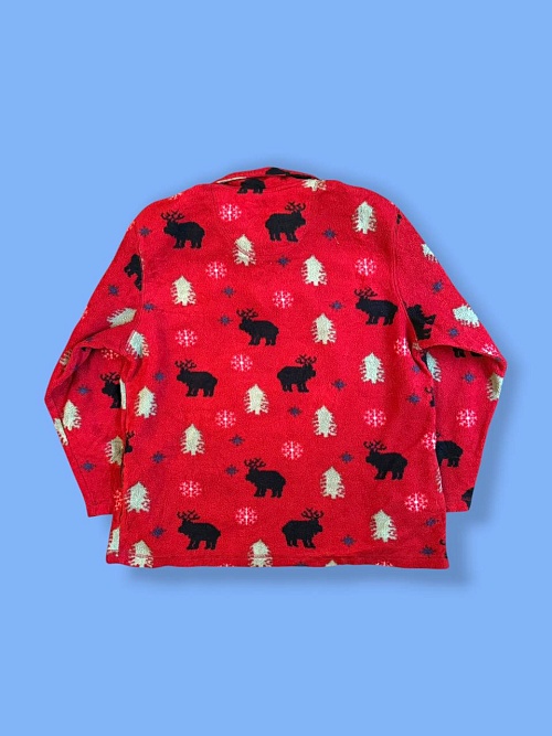 Флис кофта с оленями 