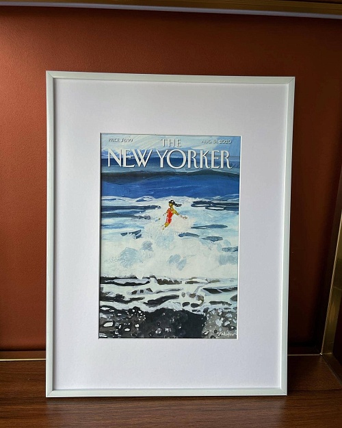 Шум прибоя на обложке журнала «The New Yorker» от 31 августа 2020 года