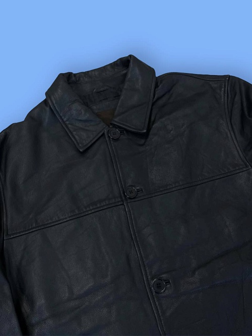 Плащ из натуральной кожи