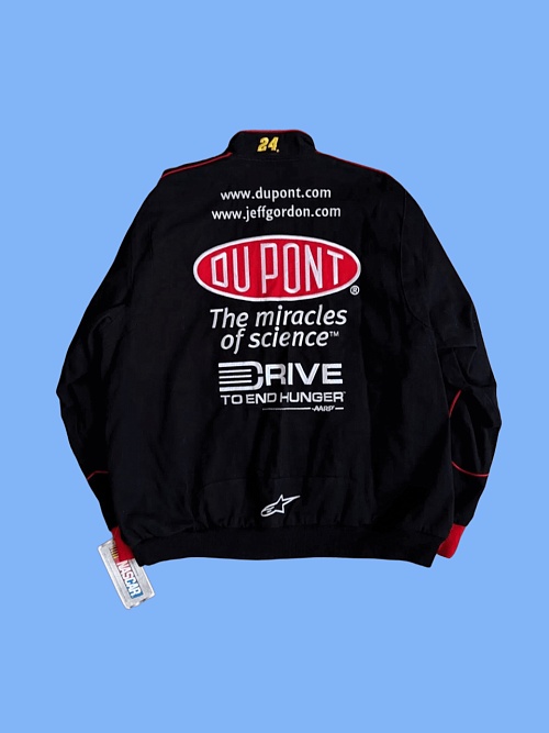 Гоночная куртка «DuPont» от «J.H Design» чёрная