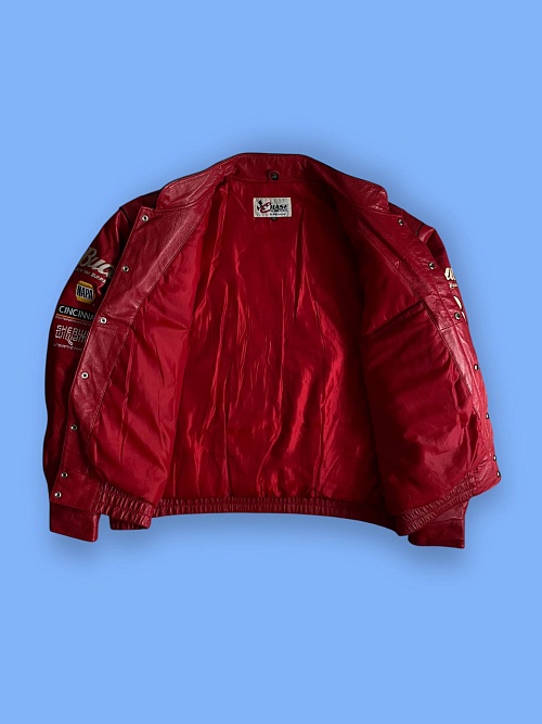 Куртка из натуральной кожи «NASCAR Budweiser» от «CHase&J.H.Design»