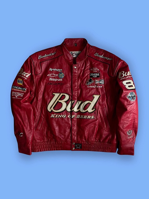 Куртка из натуральной кожи «NASCAR Budweiser» от «CHase&J.H.Design»