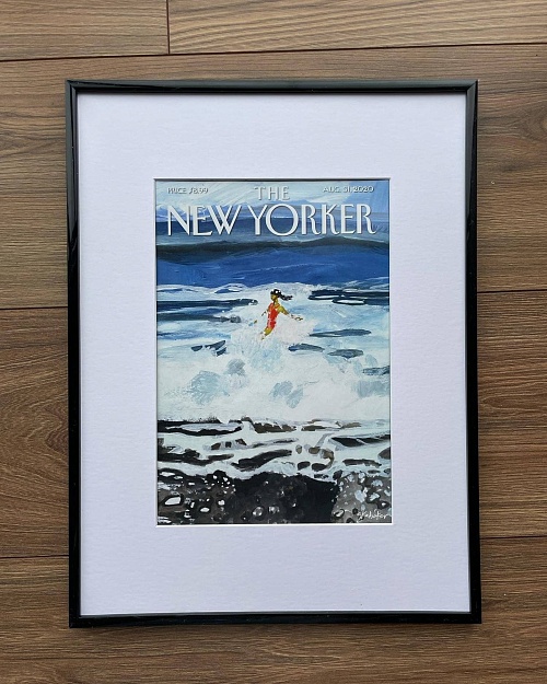 Шум прибоя на обложке журнала «The New Yorker» от 31 августа 2020 года