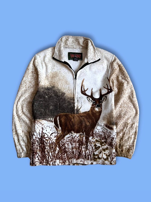 Флис кофта с оленем 