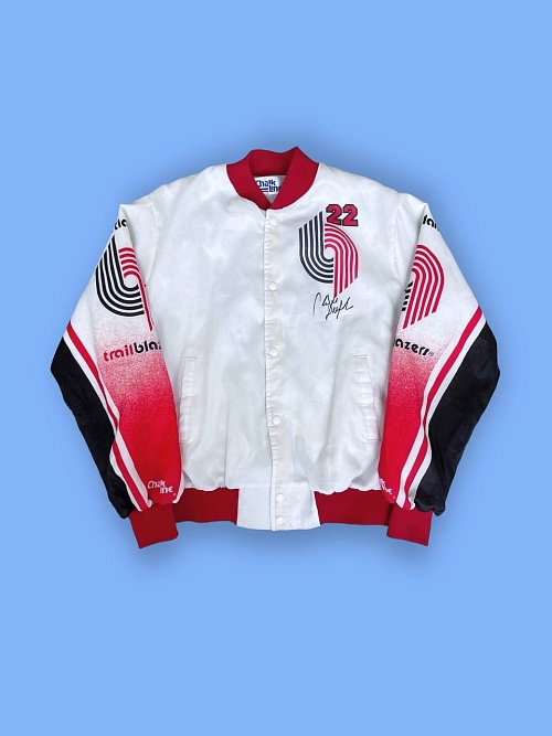 Винтажный бомбер «Clyde Drexler Portland Trail Blazers» от «Chalk Line»